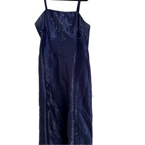Sears Midnight Blue Embellished Prom Dress
